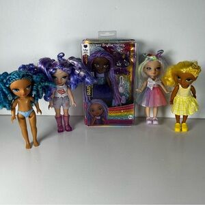 Rainbow High Littles Lot Of 5 One Still Sealed In Box Mini Sister Doll 5”